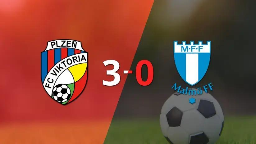 Europa League: Goleada de Viktoria Plzen 3 a 0 sobre Malmö