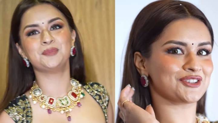 Avneet Kaur Is Diwali Ready In Stunning Floral Black Lehenga With Kundan Necklace