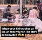 Little foodie, big love! Watch 3-year-old Australian girl join Indian family for lunch