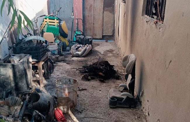 Quema cobre para ‘el kilo’ y casi incendia su casa en Acuña