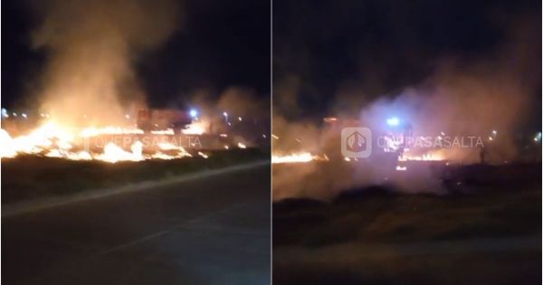 [URGENTE] Feroz incendio en zona sur: trabajan dotaciones de bomberos