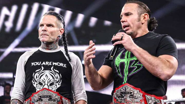 The Hardy Boyz Unify TNA And NXT Tag Team Championships