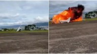 Tragedia en Venezuela: dos personas mueren tras fallido despegue de avioneta [VIDEO]