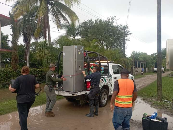 Guardia Civil Estatal mantiene operativo permanente por lluvias en la Huasteca