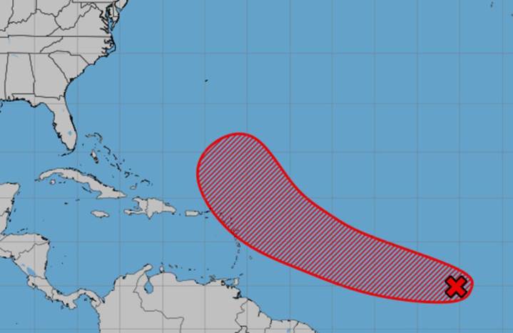 Hurricane center says tropical depression likely to form this week