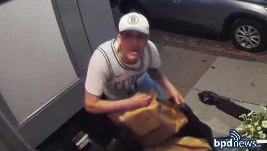 Police searching for suspect in theft of Amazon packages from Boston home