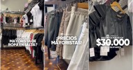 Ropa por mayor en Salta: descuentos desde $30.000 y hasta 3 cuotas sin interés