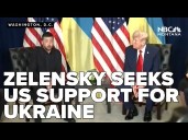 Trump hints at sending Tomahawks as Zelenskyy seeks US support in visit to Washington