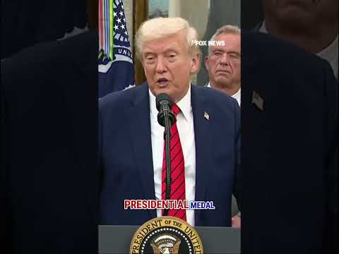 WATCH: Trump says he will soon be giving the late Charlie Kirk the Presidential Medal of Freedom #US