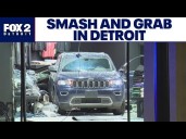 Thieves crash SUV into clothing store on Detroit's Avenue of Fashion