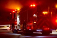 Firefighters battle flames at Hartford Township home