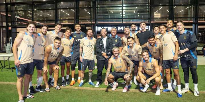 El encuentro entre Daddy Yankee y la selección argentina antes del amistoso contra Puerto Rico