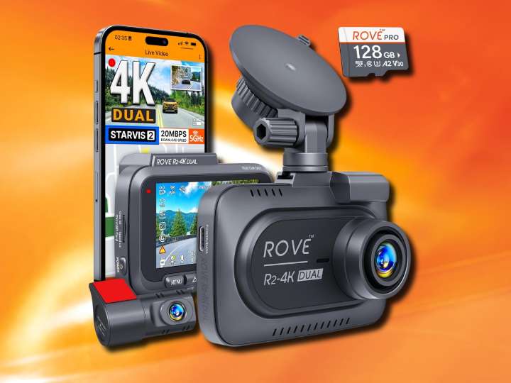 Amazon slashed 50% off this ROVE front & rear 4K dash cam in a huge Prime Big Deal Days markdown