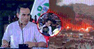 Incendio voraz en Pamplona Alta: Presidente José Jerí llega a la zona del siniestro en SJM