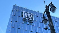 GM sign installed on downtown Hudson's Detroit building