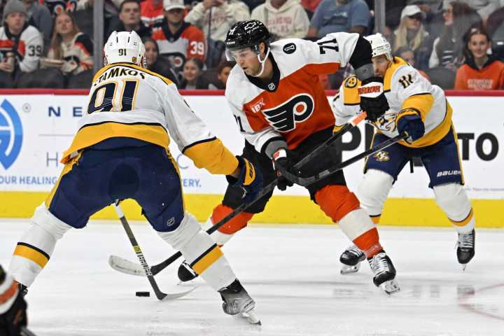 Trevor Zegras' 3-point night powers Flyers past Predators - The Rink Live | Coverage of youth, junior, high school and college hockey