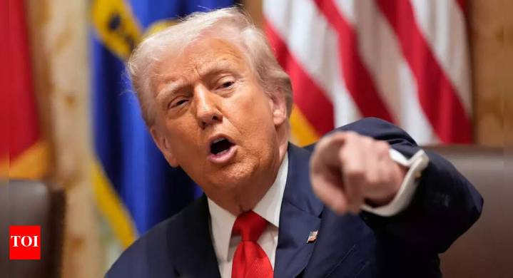 'Not allowed to break that': Donald Trump scolds cameraman over near-miss with 400