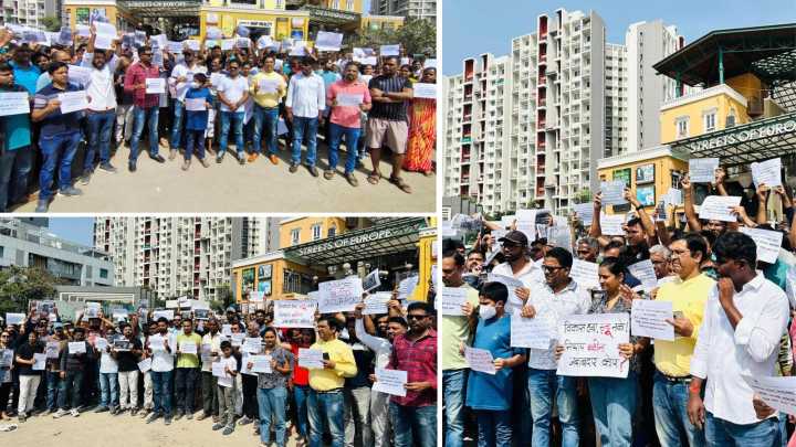Pune: Hinjawadi Residents and IT Professionals Hold Peaceful Protest Over Rising Road Accidents, Demand Safer Infra