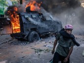 Photos: Madagascar soldiers join protesters amid coup allegation