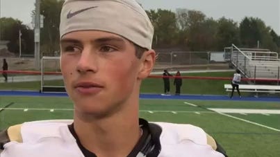 Watch how a Rush-Henrietta freshman stepped in at quarterback