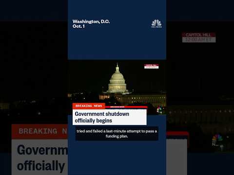 BREAKING: Government shutdown officially begins