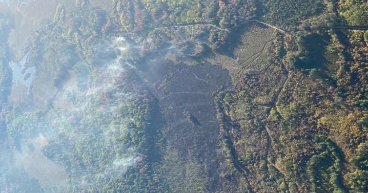Crews battling wildfire near Houghton Lake in Northern Michigan