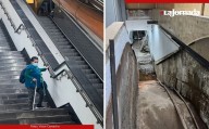Escaleras eléctricas del STC sin operar, martirio para la movilidad de usuarios