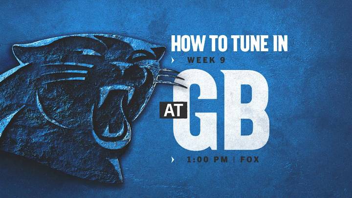 How to watch, listen and follow: Carolina at Green Bay Packers in Week 9