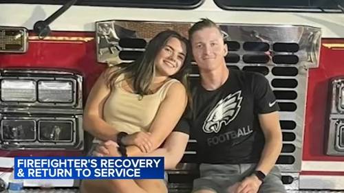 Chester County volunteer firefighter returns to duty 2 years after devastating crash that killed boyfriend