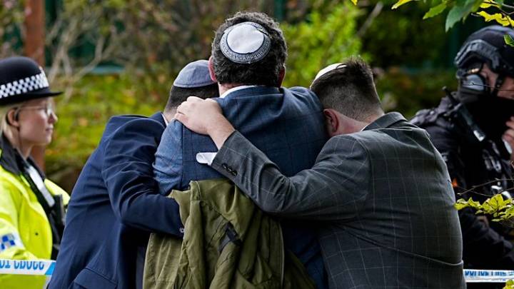 Manchester synagogue terrorist attack: The day in 10 pictures