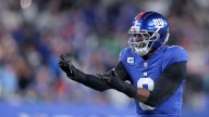 Giants edge rusher Brian Burns remains out of practice
