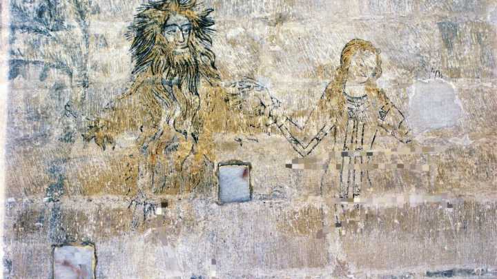 Las pinturas del castillo de Alcañiz: De la bella y la bestia a Jeremías y una danzante hebrea