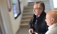 Alberto Fernández votó y se retiró a las corridas: "Vine a defender la democracia"