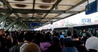 Metropolitano: Usuarios reportan largas colas y demoras por procesión del Señor de los Milagros