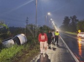 Accidente en la Ruta 38: un conductor perdió el control y chocó contra un camión en Arcadia