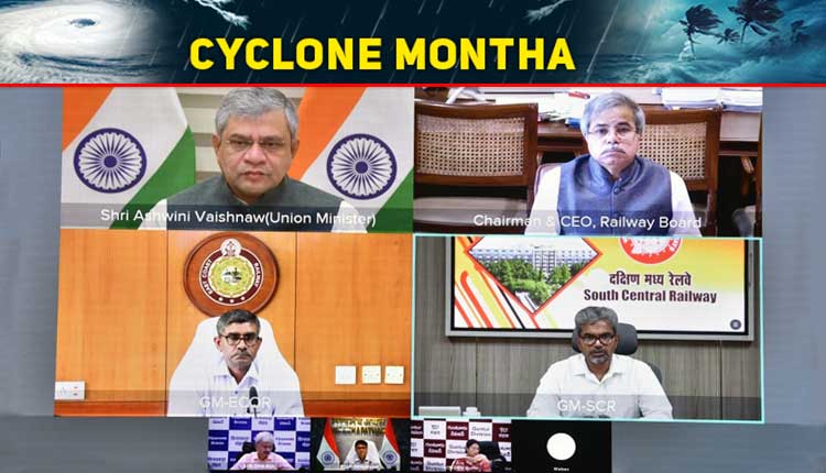 Railway Minister Reviews Cyclone Montha Preparedness With ECoR And SCR Officials