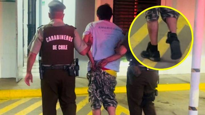 Detienen a delincuente que asaltó farmacia y a una mujer en Conchalí e intentó atropellar a Carabinero: Portaba una tobillera