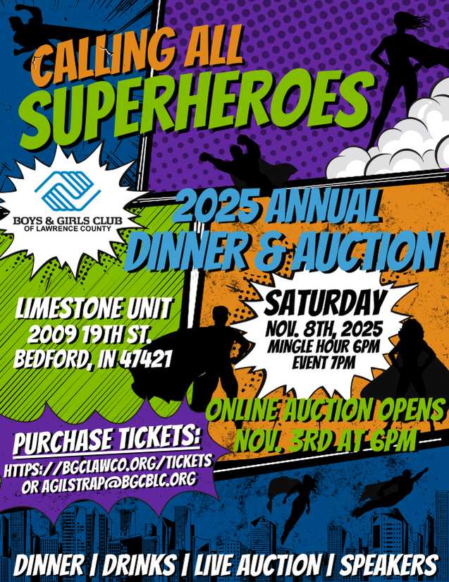 Boys & Girls Club to host Annual Dinner and Auction November 8th