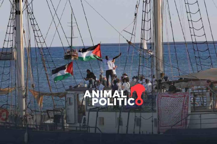 Israel intercepta barcos de la Global Sumud Flotilla para Gaza; mexicanos a bordo piden ayuda