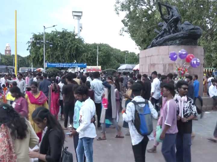 Chennai’s Marina beach bustles with festive spirit on Diwali