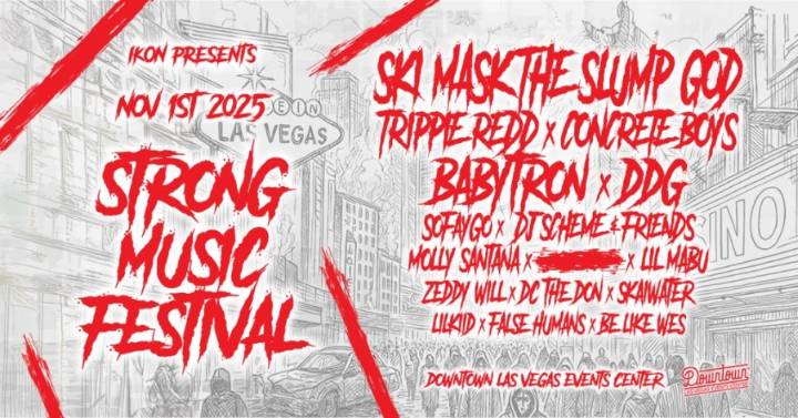 Trippie Redd, Ski Mask The Slump God to headline Strong Music Festival in Las Vegas