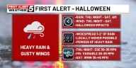 Increasing Clouds Thursday. FIRST ALERT For Halloween.