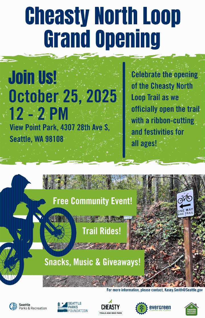 Celebrate the Grand Opening of the Cheasty North Loop