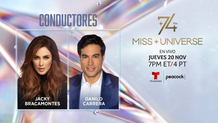 Conoce a los presentadores de la 74ª edición de Miss Universo