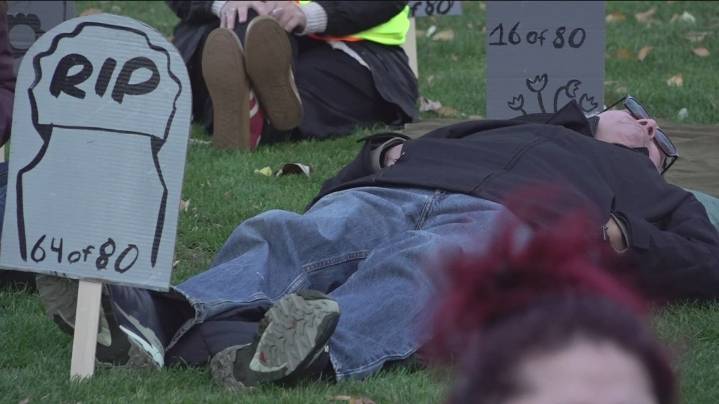 'People will die': Healthcare advocates in Boise stage 'Die-In' to protest Medicaid changes and expiring ACA tax credits