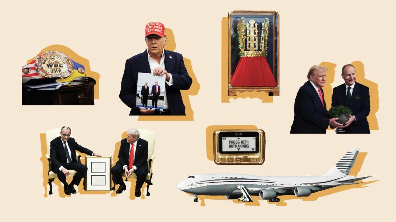Gold crown, golf clubs and a jet: Tracking Trump’s gifts from foreign leaders this year