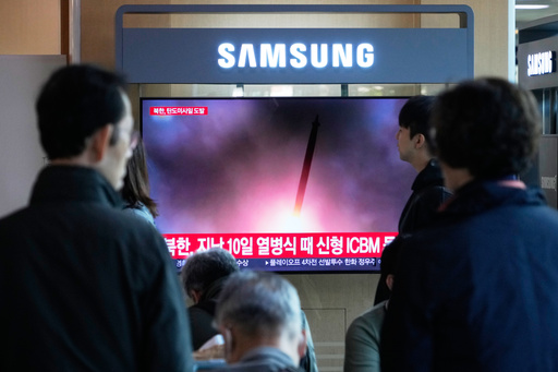 North Korea has fired ballistic missiles toward the east, Seoul says