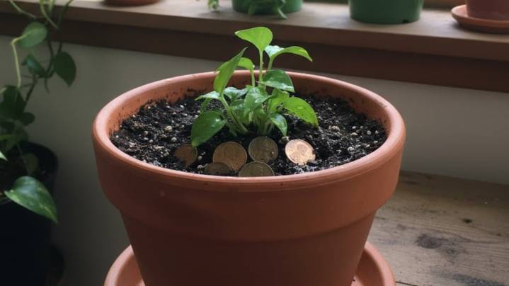 Pocos lo saben: por qué se recomienda colocar monedas de cobre viejas en la tierra de tus macetas