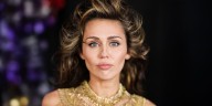 Miley Cyrus Goes Shirtless in a Black Blazer at a Los Angeles Beauty Event