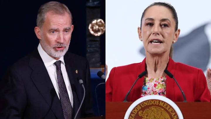 Sheinbaum dice que Pedro Sánchez buscó convencerla para invitar al rey Felipe VI a su investidura